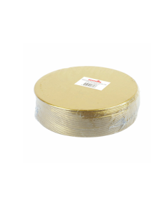 REDMAN PAPER PLATE ROUND GOLD 10CM 25PC - Carton