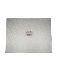 REDMAN CAKEBOARD WOODEN RECT SILVER 15X19" - Carton