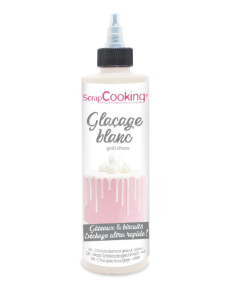 SCRAPCOOKING GLAZE CHOC FLAVOUR WHITE - Carton