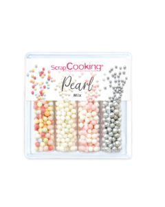 SCRAPCOOKING SPRINKLES SUGAR PEARL 4MIX - Carton