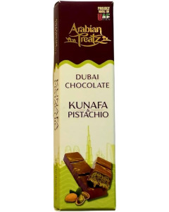 Arabian Treatz Premium Pistachio Kunafa Milk Chocolate 50g-Carton