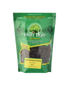 Heritage Seedless Black Raisins 500g-Carton