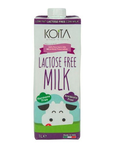 Koita Lactose Free Low Fat Milk Added Vitamin D 1L-Carton