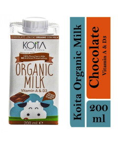 Koita Premium Organic Chocolate Milk 200g-Carton