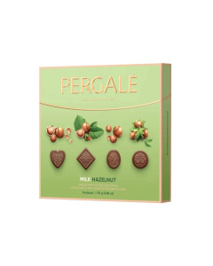 Pergale Hazelnut Collection Milk Chocolate and Hazelnut Cream Pralines 114g-Carton