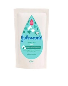 EXPORT JOHNSONS BABY BATH MILK + RICE - Export only- 400ML X 12 - Carton