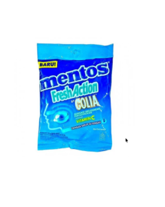 EXPORT MENTOS FRESH ACTION GOLIA MINT WITH VIT C -Export only-24 BAG X 2.4 GR-Carton
