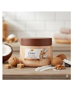 EXPORT DOVE BODY SCRUB BROWN SUGAR & COCONUT BUTTER - 15OZ X 12 - Carton