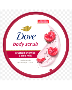 EXPORT DOVE BODY SCRUB CHERRY & CHIA MILK - 15OZ X 12 - Carton