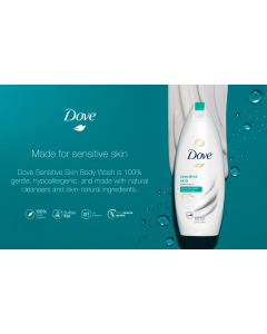 EXPORT DOVE BODYWASH SENSITIVE SKIN - 1LTR X 12 - Carton