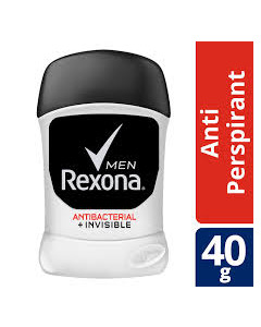 Export Rexona Deo Anti-Bacterial Invisible (M) 40GM x 12 - Carton