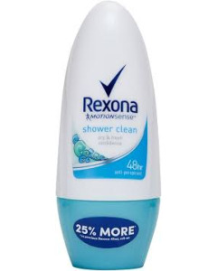 Export Rexona Roll On Shower Clean (W) 45ML x 24 - Carton