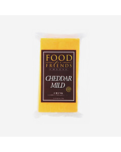 Food For Friends Cheese Cheddar Mild Chunk 8Oz - Case