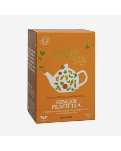 English Tea Shop Ginger Peach Tea Organic 20 Sachet - Case