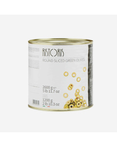Ristoris Round Sliced Green Olives - Case