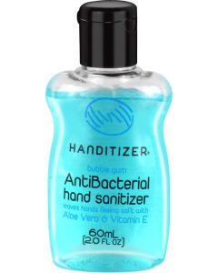 Handitizer Alcohol based 65% v/v Bubble Gum Flavour Anti-Bacterial Hand Sanitizer infused with Aloe Vera and Vitamin E - Case