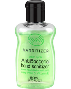 Handitizer Alcohol based 65% v/v Green Apple Flavour Anti-Bacterial Hand Sanitizer infused with Aloe Vera and Vitamin E - Case