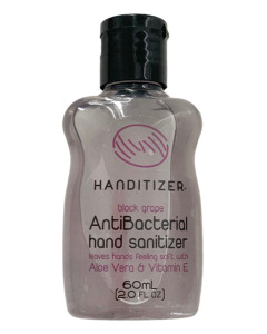Handitizer Alcohol based 65% v/v Black Grape Flavour Anti-Bacterial Hand Sanitizer infused with Aloe Vera and Vitamin E - Case