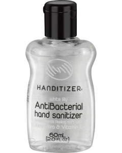 Handitizer Alcohol based 65% v/v White Lily Flavour Anti-Bacterial Hand Sanitizer infused with Aloe Vera and Vitamin E - Case