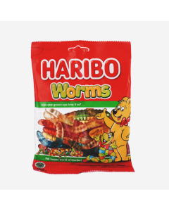 Haribo Worms Gummy Candy - Case