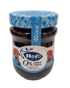 Hero Blueberry-Raspberry 0% Jam - Carton