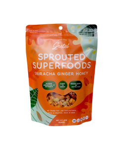 With Love, Gretel Sprouted Superfoods Sriracha Ginger Honey 150g - Carton
