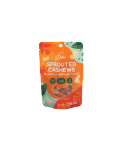 With Love, Gretel Sprouted Cashews Sriracha Ginger Honey 50g - Carton