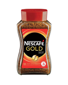 NESCAFE Gold Blend Decaf Instant Soluble Coffee - Carton