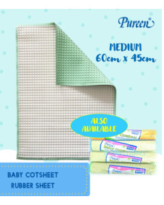 Pureen Airfilled Cotsheet Medium Plain 60cm x 45cm-Carton