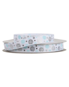 REDMAN RIBBON WHITE SNOWFLAKES 25M - Carton