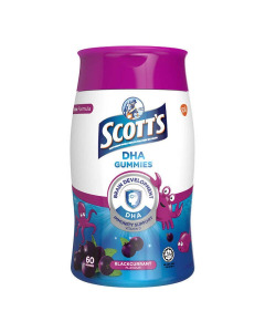 SCOTT'S DHA GUMMIES BLACK CURRANT (24x60's) - Carton