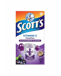SCOTT'S VITAMIN C BLACK CURRANT (24x100G) - Carton