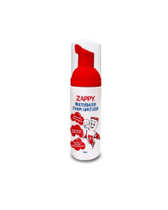 Zappy Waterbased Foam Sanitiser, 60ml-Carton