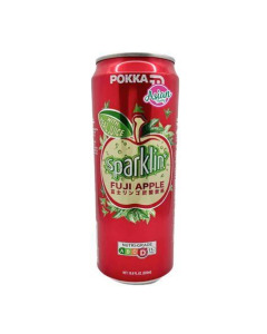 POKKA SPARKLING FUJI APPLE (Less Sugar) (SLEEK CAN 325ML X 24)- Carton