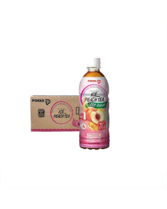 POKKA ICE PEACH TEA ZERO SUGAR (500ML X 24)- Carton