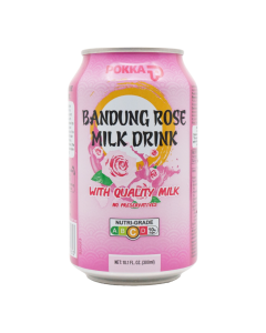 POKKA BANDUNG ROSE MILK DRINK (SLEEK CAN 300ML X 24)- Carton