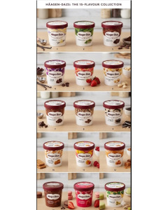 Häagen-Dazs Standard Pint  (473ml x 8) - Carton