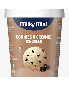 Milky Mist Ice Cream Cookies & Cream Cup 12x125ML-Carton