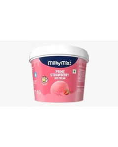 Milky Mist Ice Cream Strawberry Round Tub 16x100ML-Carton