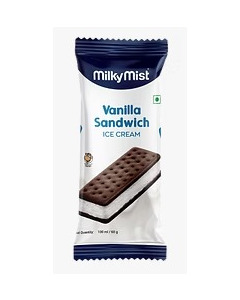Milky Mist Ice Cream Sandwich Vanilla Recta 16x100ML-Carton