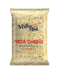 Milky Mist Shredded Mozzarella Cheese 2KG-Packs