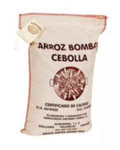 ARROCERÍAS ANTONIO  TOMAS  PAELLA RICE - Round Rice  In Raffia Sack 25kg Bag