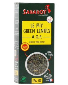 SABAROT FRENCH LENTILS - Green Lentils Du Puy Sabarot - Pack