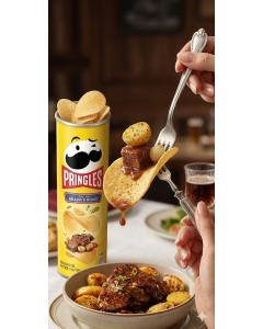 Pringles English Pot Roast 102gm - Carton