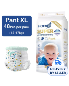 Homie 12 Hour Super Absorbent Premium Diaper Pant XL - Carton