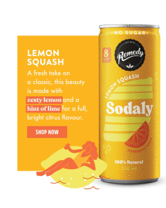 Remedy Sodaly Lemon Squash - Carton