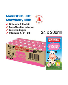 MARIGOLD UHT Strawberry Milk - Case
