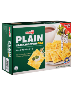 Meiji Plain Crackers Oats - Carton