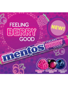 EXPORT MENTOS CANDY BERRY GOOD-121.5GR X 40 BAGS-Carton