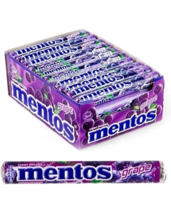 EXPORT MENTOS CANDY ROLL GRAPE-29GR X 14 X 18-Carton